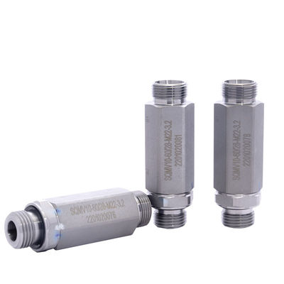 Sistema de válvula de flujo hidráulico de presión válvula de alivio del acelerador tubular