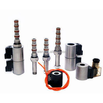 4 Dirección 3 Cartucho de posición de válvula de solenoide con rosca de bobina tipo conector doble