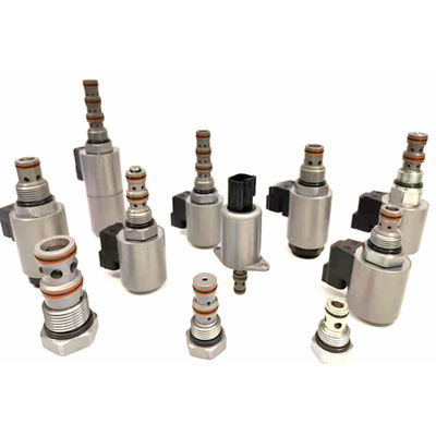 Válvula de solenoide de cartucho personalizado de 4 vías 3 posición de válvula hidráulica