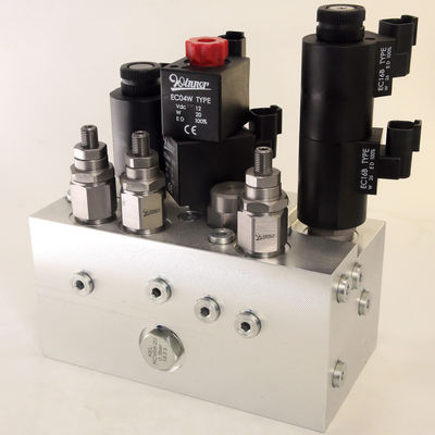 Grupo de maniobras de válvula hidráulica modular Bloque de maniobras de aluminio
