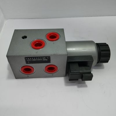 Válvula de solenoide hidráulico industrial de dos posiciones de seis vías 12V 24V DC