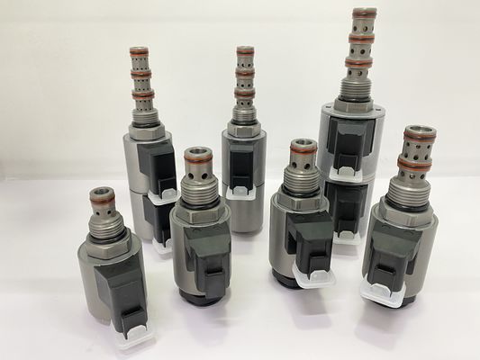KSF08-22-0-N Excavadora cartucho hidráulico válvula de solenoide VC12 agujero en la cavidad