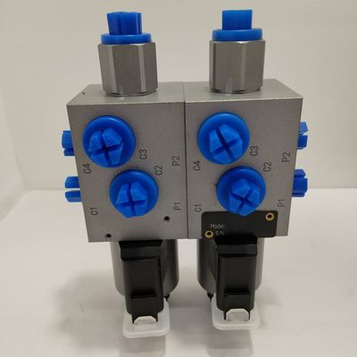 Válvula eléctrica de solenoide hidráulico de 36W 12v 6 Dirección 2 Válvula doble de posición
