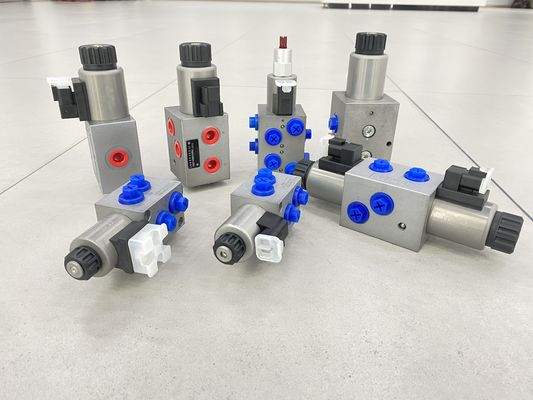 60bar 2 posición válvula de solenoide hidráulica de ocho vías JIS puertos de aceite