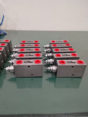 Customizado OEM ODM válvula hidráulica de contrabalance sobrecentral con tratamiento duro cartucho único o doble