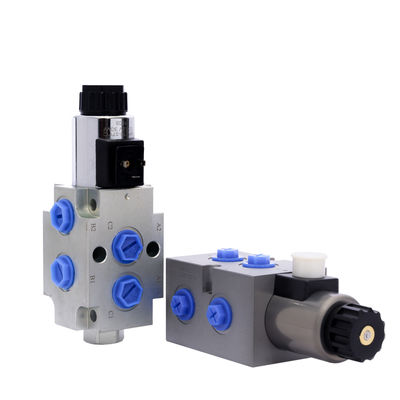 En la posición de la válvula de control del solenoide apagado 6 camino 2 válvula eléctrica hidráulica